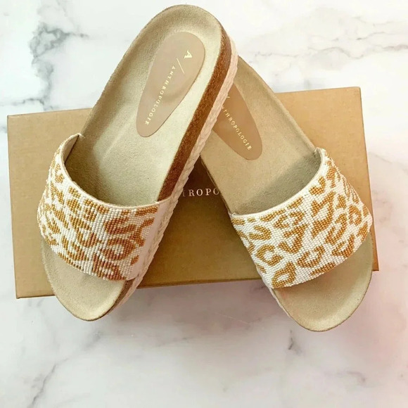 Anthropologie Yara Beaded Pool Slide Sandals New! - Picture 6 of 7